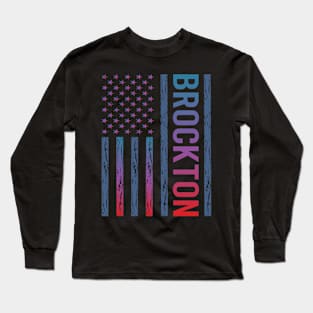 Blue Red Flag - Brockton Long Sleeve T-Shirt